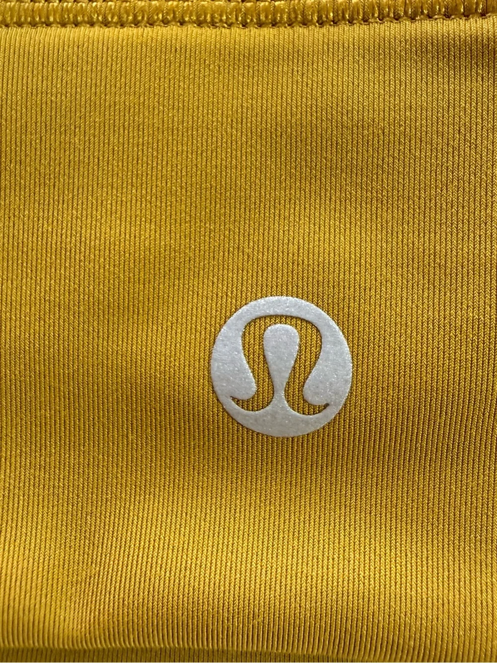Lululemon Energy Bra High Neck Longline Gold Spice Mustard Yellow Size 6